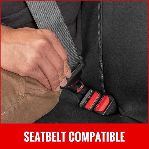 اوتو يوث مجموعة اغطية مقاعد السيارة باللون الاحمر مجموعة كاملة، اغطية مقاعد الدلو الامامية مع مقعد مقسم للنساء، مجموعة كاملة من واقيات مقاعد السيارة - 9 قطع in Kuwait