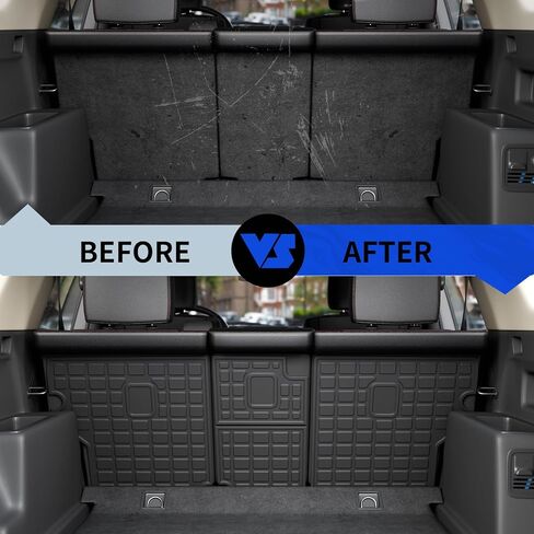 Rongtaod Back Seat Cover Protector Compatible with 2010-2024 Toyota 4Runner 5 Seats Trunk Mat Cargo Mat Cargo Liner 2023 Toyota 4 Runner Accessories (Backrest Mats,Fit without Sliding Tray) in Kuwait