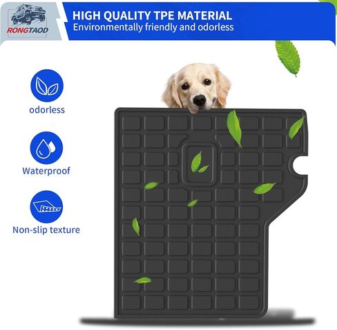 Rongtaod Back Seat Cover Protector Compatible with 2010-2024 Toyota 4Runner 5 Seats Trunk Mat Cargo Mat Cargo Liner 2023 Toyota 4 Runner Accessories (Backrest Mats,Fit without Sliding Tray) in Kuwait