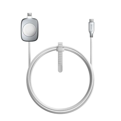 Nomad Apple Watch Charger USB C Cable 1.5m Carbide 2in1 ، كابل شحن USB C - 100W Fast Iwatch Charger USBC لـ Apple Watch و AirPods و iPhone ، كابلات الشحن العالمية C ، in Kuwait