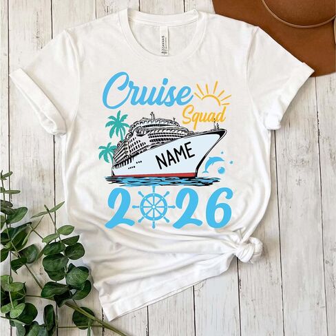 Custom Cruise Squad 2026 Shirt – Personalized Family Cruise Shirts – Matching Group Vacation Tees – Handmade Cruise Shirts for Men, Women, Kids – Cruise Squad Shirts 2026 in Saudi Arabia
