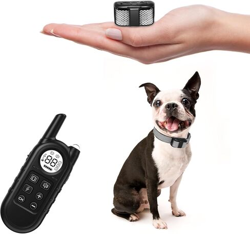 Tiniest Dog Shock Collar, Lightest Dog Training Collar with Remote for Small Dogs 5-15lbs & Medium Large Dogs/Puppies, Waterproof, Rechargeable, 1300ft Range (Orange&Ultra Tiny) in Kuwait