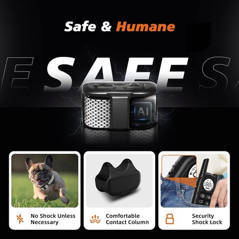 Tiniest Dog Shock Collar, Lightest Dog Training Collar with Remote for Small Dogs 5-15lbs & Medium Large Dogs/Puppies, Waterproof, Rechargeable, 1300ft Range (Orange&Ultra Tiny) in Kuwait