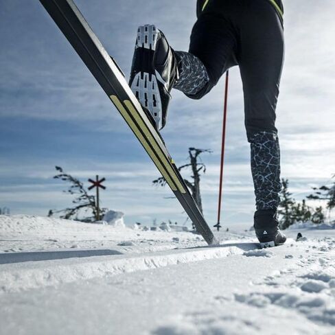 Fischer Twin Skin Replacement Wide Neon Yellow Mohair Ski Skins in Kuwait