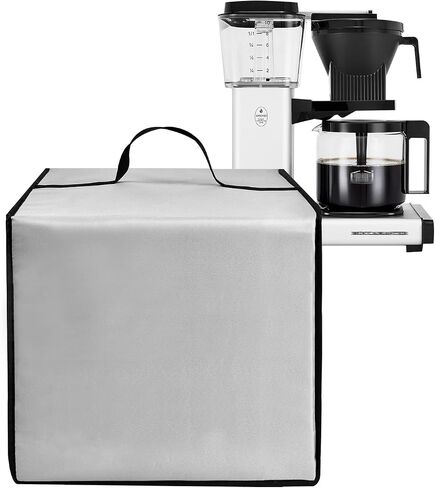 غطاء ماكينة صنع القهوة لماكينة القهوة Technivorm Moccamaster 53930 KBGV سعة 10 أكواب بوزن 40 أونصة، غطاء حماية سميك مقاوم للماء من النايلون، أسود (أزرق) in Kuwait