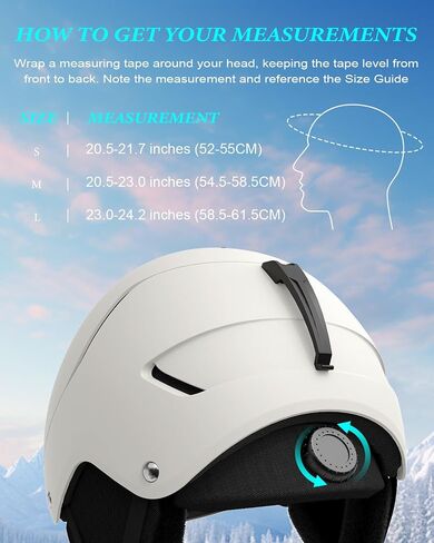 RIOROO Ski Helmet,Snowboard Helmet for Men Women Snow Sport Helmets Shockproof and Lightweight Skiing Helmet in Kuwait