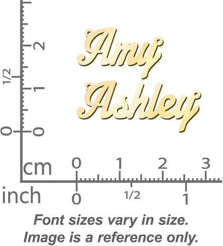 Personalized Name Necklace – Solid Gold, Solid Sterling Silver & Gold-Plated Silver – Customized Name Necklace For Her - Stamped Sterling Silver, 10K or 14K Gold - Custom Jewelry Gifts for Women in Saudi Arabia