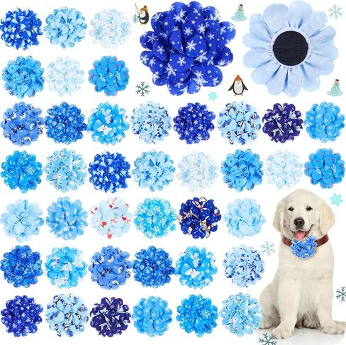 Lyrow 100 Pcs Valentines Day Dog Collar Flowers Bulk Dog Charms Grooming Accessories Pink and Red Heart Bow Tie Flower for Puppy Cat Pets Collar Attachment Embellishment Sweet Party Costume in Saudi Arabia