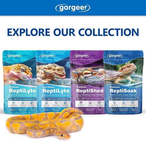 Premium ReptiSoak Electrolytes SOAK for Reptiles | Hydration & Recovery Bath Powder for Bearded Dragons, Geckos, Lizards, Tortoises | Electrolyte Reptile Supplement | Made in USA. Enjoy! in Saudi Arabia