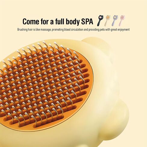 Pet Hair Remover for Dogs & Cats, Gentle Massaging Grooming Brush for Effective Shedding and Detangling in Saudi Arabia