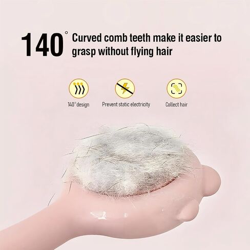 Pet Hair Remover for Dogs & Cats, Gentle Massaging Grooming Brush for Effective Shedding and Detangling in Saudi Arabia