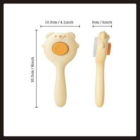 Pet Hair Remover for Dogs & Cats, Gentle Massaging Grooming Brush for Effective Shedding and Detangling in Saudi Arabia