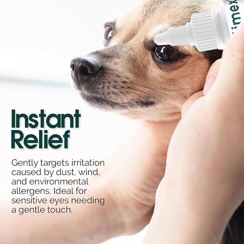 Gentle Multi-Purpose Eye Wash for Dogs & Cats – 4 fl oz – Soothes Redness, Irritation, Tear Stains & Discharge – Supports Pink Eye, Conjunctivitis & Dry Eye Relief – Vet Formulated in Saudi Arabia