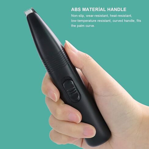 Yosoo Health Gear ماكينة تشذيب شعر الحيوانات الأليفة الاحترافية الكهربائية، ماكينة حلاقة شعر القدم للحيوانات الأليفة، ماكينة تشذيب شعر الجمال مع ضوء LED قابلة لإعادة الشحن، ضوضاء منخفضة للكفوف والعيون والأذنين والوجه in Saudi Arabia