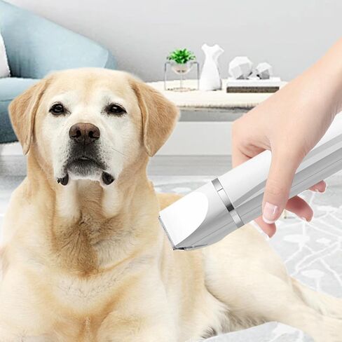 Cat Grooming Kit,Waterproof Cordless Electric Shaver,Electric Low Noise Grooming Kit for Dogs at Home - for Cats Dogs Nail Ears Face Hip Hair in Saudi Arabia
