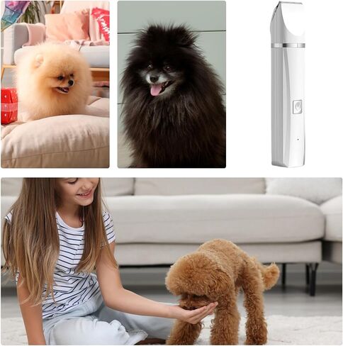 Cat Grooming Kit,Waterproof Cordless Electric Shaver,Electric Low Noise Grooming Kit for Dogs at Home - for Cats Dogs Nail Ears Face Hip Hair in Saudi Arabia