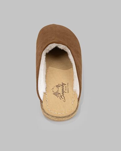 Golden Horn Tan Color Artisan Handcrafted Suede Genuine Leather Grounding Barefoot Shearling Slipper For Men Wide Toe Box Flexible Sole Lightweight Breathable Eco-Friendly Grounding Minimalist Shoes in Saudi Arabia