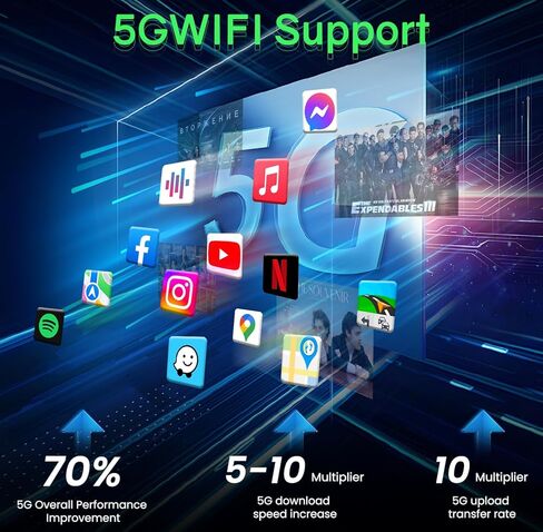 [4Core+64G] Car Radio Stereo for Jeep Wrangler JK 2007-2017: Upgrade 10.1 Inch 1280 * 800 HD Touch Screen Replacement with CarPlay Android Auto 5GWIFI Bluetooth 5.0 GPS in Kuwait