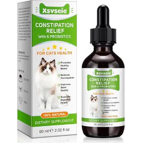 تخفيف إمساك القطط، ملين طبيعي 100% للقطط، منعم سائل لبراز القطط مع 6 بروبيوتيك، يعزز صحة الجهاز الهضمي والأمعاء، نكهة الدجاج المشوي، 2 أونصة سائلة in Kuwait