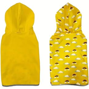 Pet Raincoat–Waterproof & Breathable Reflective One-Piece Clothing for Cats and Dogs, Perfect for Rainy Days Comfortable and Stylish XL in Saudi Arabia