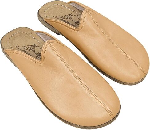 Pierre Loti Melon Yellow Color Artisan Handcrafted Genuine Leather Grounding Barefoot Slipper For Men Wide Toe Box Flexible Sole Lightweight Breathable Eco-Friendly Grounding Minimalist Shoes in Saudi Arabia