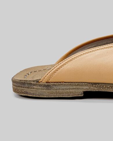 Pierre Loti Melon Yellow Color Artisan Handcrafted Genuine Leather Grounding Barefoot Slipper For Men Wide Toe Box Flexible Sole Lightweight Breathable Eco-Friendly Grounding Minimalist Shoes in Saudi Arabia