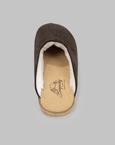 Golden Horn Brown Color Artisan Handcrafted Suede Genuine Leather Grounding Barefoot Shearling Slipper For Men Wide Toe Box Flexible Sole Lightweight Breathable Eco-Friendly Grounding Minimalist Shoes in Saudi Arabia