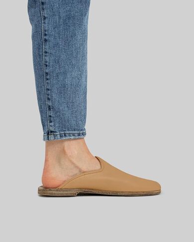 Golden Horn Undyed Artisan Handcrafted Genuine Leather Grounding Barefoot Shearling Slipper For Men Wide Toe Box Flexible Sole Lightweight Breathable Eco-Friendly Grounding Minimalist Shoes in Saudi Arabia