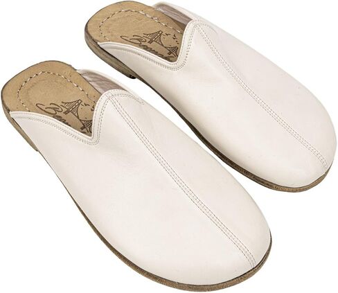 Pierre Loti Cream Leather Color Artisan Handcrafted Genuine Leather Grounding Barefoot Slipper For Men Wide Toe Box Flexible Sole Lightweight Breathable Eco-Friendly Grounding Minimalist Shoes in Saudi Arabia