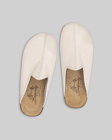 Pierre Loti Cream Leather Color Artisan Handcrafted Genuine Leather Grounding Barefoot Slipper For Men Wide Toe Box Flexible Sole Lightweight Breathable Eco-Friendly Grounding Minimalist Shoes in Saudi Arabia