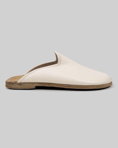 Pierre Loti Cream Leather Color Artisan Handcrafted Genuine Leather Grounding Barefoot Slipper For Men Wide Toe Box Flexible Sole Lightweight Breathable Eco-Friendly Grounding Minimalist Shoes in Saudi Arabia