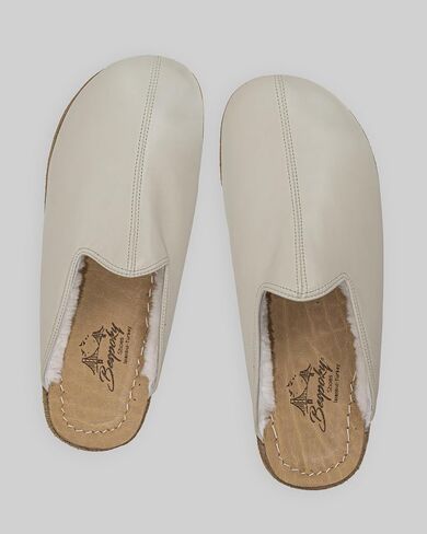 Golden Horn Lucas Beige Color Artisan Handcrafted Genuine Leather Grounding Barefoot Shearling Slipper For Men Wide Toe Box Flexible Sole Lightweight Breathable Eco-Friendly Grounding Minimalist Shoes in Saudi Arabia