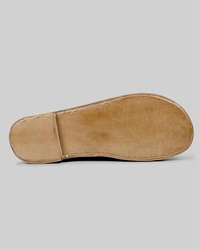 Golden Horn Navy Color Artisan Handcrafted Nubuck Genuine Leather Grounding Barefoot Shearling Slipper For Men Wide Toe Box Flexible Sole Lightweight Breathable Eco-Friendly Grounding Minimalist Shoes in Saudi Arabia