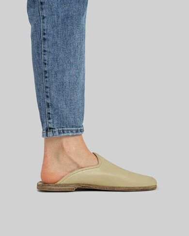 Golden Horn Lemon Yellow Color Artisan Handcrafted Leather Grounding Barefoot Shearling Slipper For Men Wide Toe Box Flexible Sole Lightweight Breathable Eco-Friendly Grounding Minimalist Shoes in Saudi Arabia