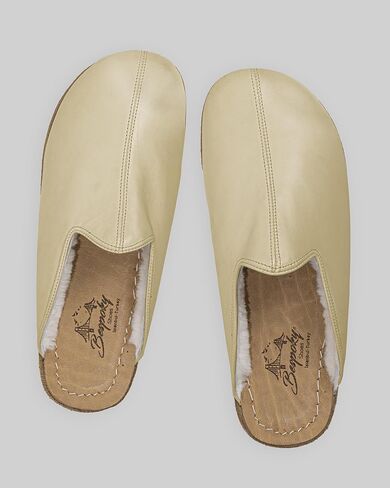 Golden Horn Lemon Yellow Color Artisan Handcrafted Leather Grounding Barefoot Shearling Slipper For Men Wide Toe Box Flexible Sole Lightweight Breathable Eco-Friendly Grounding Minimalist Shoes in Saudi Arabia