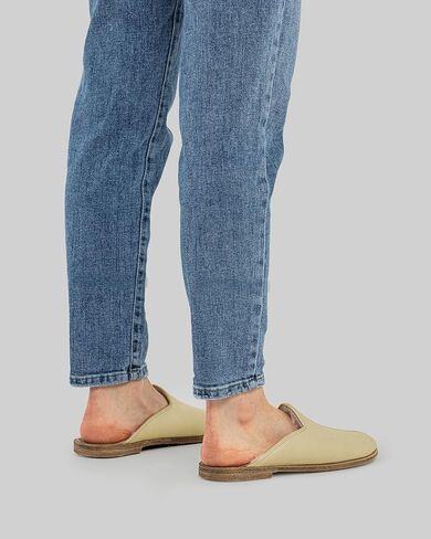 Golden Horn Lemon Yellow Color Artisan Handcrafted Leather Grounding Barefoot Shearling Slipper For Men Wide Toe Box Flexible Sole Lightweight Breathable Eco-Friendly Grounding Minimalist Shoes in Saudi Arabia