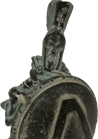 Plaster Sculpture 17cm,Statue of Leonidas,the King of Sparta, with his spear in Saudi Arabia