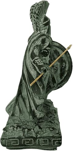 Plaster Sculpture 17cm,Statue of Leonidas,the King of Sparta, with his spear in Saudi Arabia