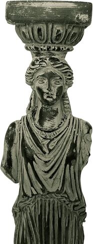 Ancient Greek Statue – Caryatid – Green Patina Plaster Replica 26 cm in Saudi Arabia