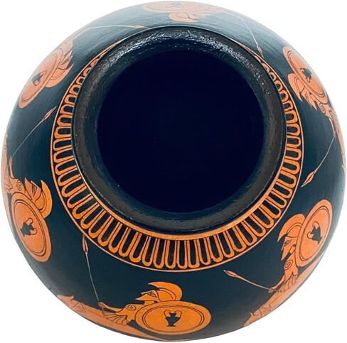 Red Figure Psykter 25cm,vase for cooling wine,Greek Pottery Museum Replica in Saudi Arabia