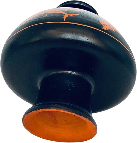Red Figure Psykter 25cm,vase for cooling wine,Greek Pottery Museum Replica in Saudi Arabia