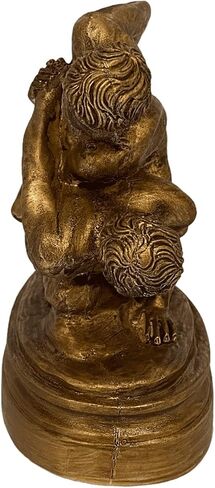 Wrestlers Statue,Greek Athletic games,Bronze Patina Plaster Scuplture 17cm in Saudi Arabia