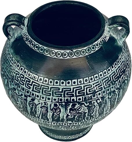 Relief terracotta, Greek Pithari Antique Pottery 21cm,Ancient Greek Mythology Scenses in Saudi Arabia