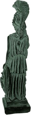 Greek Goddess Athena Statue, Green Plaster Cast Sculpture 26,5cm in Saudi Arabia
