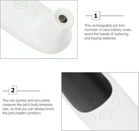 Digital Pet Thermometer Non- for Dogs Cats Accurate Temperature Reading in Saudi Arabia