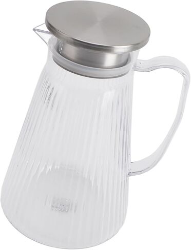 with Lid and Handle 1500ml Acrylic Heat Clear Kettle for Lemonade, Milk, Iced Tea, Cold or Hot Drinks (Style 2) in Kuwait