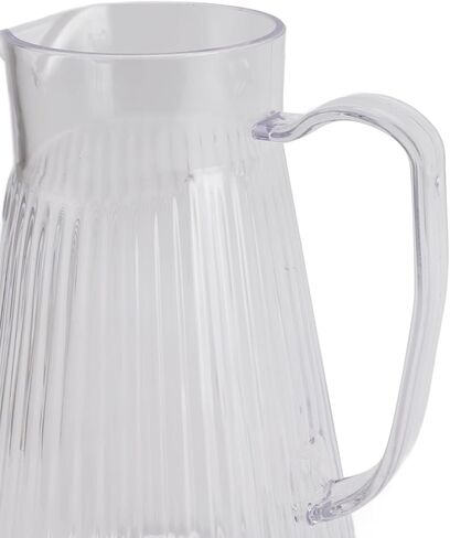 with Lid and Handle 1500ml Acrylic Heat Clear Kettle for Lemonade, Milk, Iced Tea, Cold or Hot Drinks (Style 2) in Kuwait