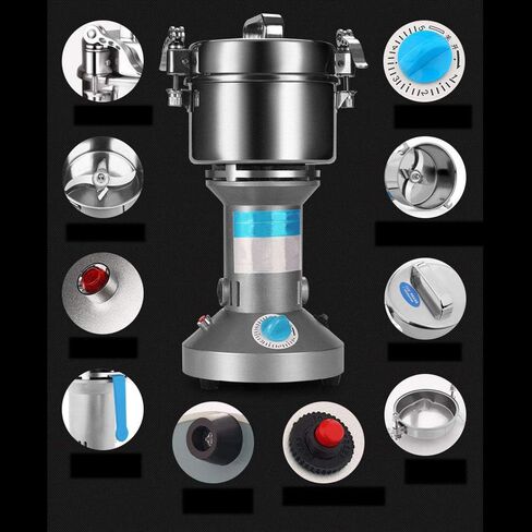 High-Speed Commercial Herb Grinder - 3000W Stainless Steel Spice Mill, 36000 RPM, Durable Electric Powder Mill for Dry Herbs, Spices, and Cereals in Saudi Arabia