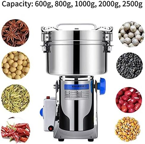 Electric Grain Grinder - Multi-Functional Dry Flour Mill for Spices, Herbs, Coffee - High-Power Kitchen Appliance for Home & Commercial Use - Versatile Grinding Solution in Saudi Arabia