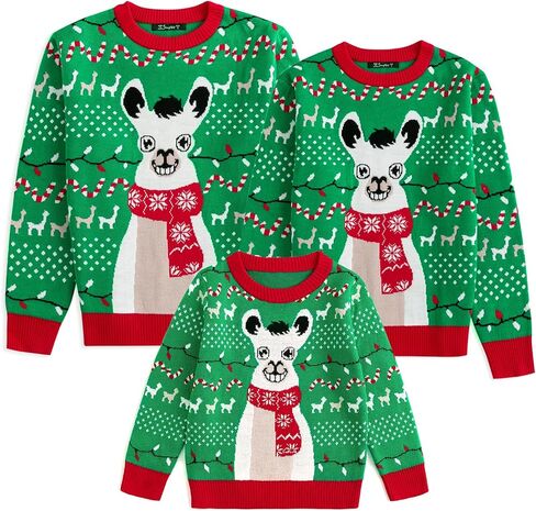 Simplee kids Ugly Christmas Sweater Family Matching Outfits for Holiday Party Knitted Pullover in Saudi Arabia